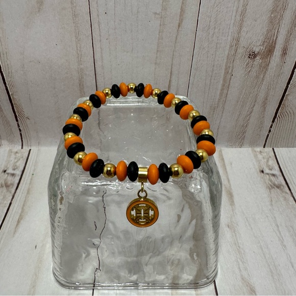 SOLD!! Rustic Cuff Orange & Black Game Day Bracelets Oklahoma State - Picture 4 of 16